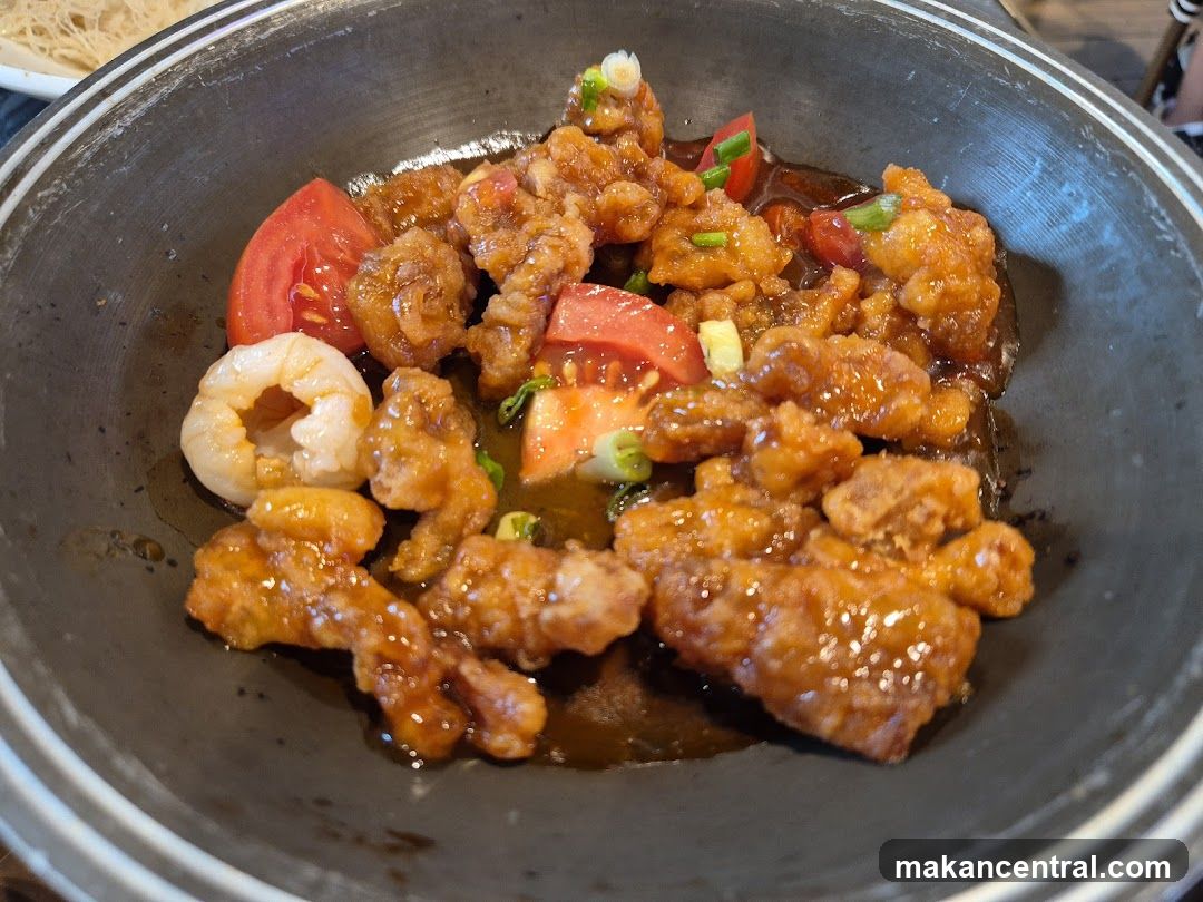 Sweet and Sour Chicken with Shrimp