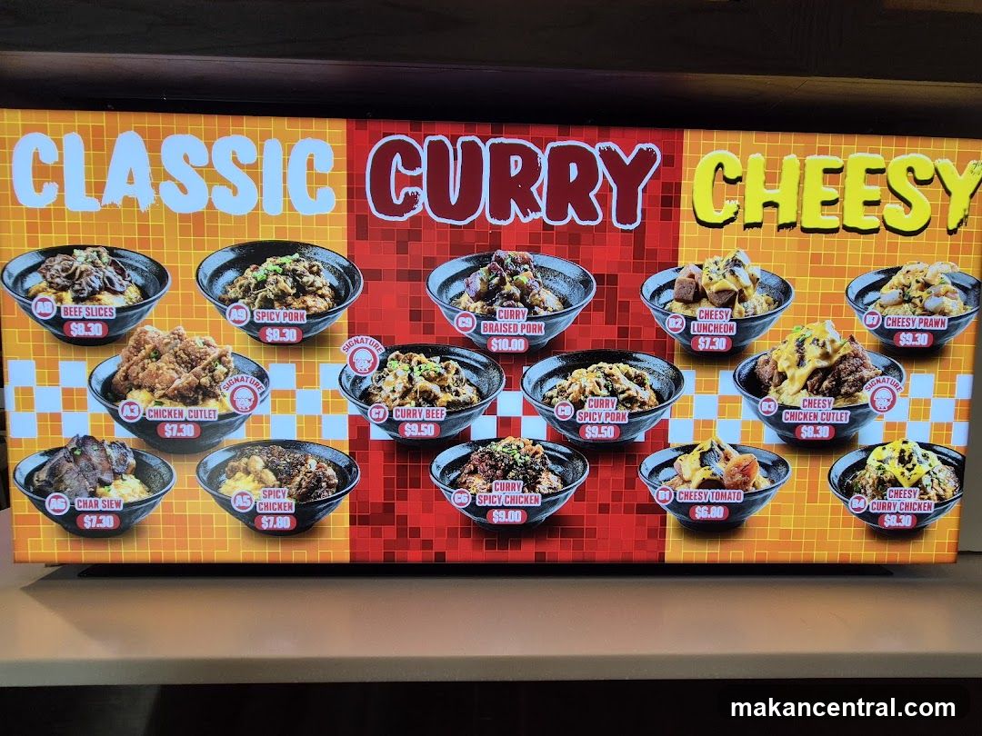 Classic Curry Cheesy Menu