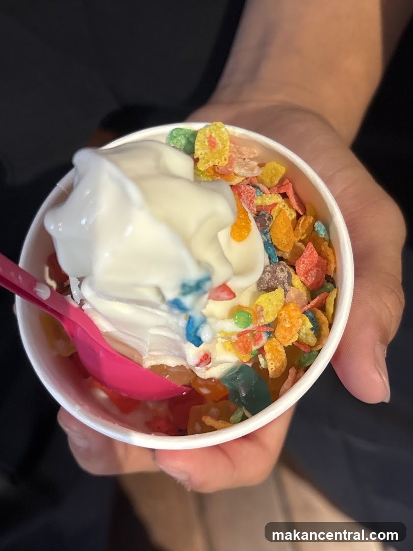 Frozen Yogurt with Toppings
