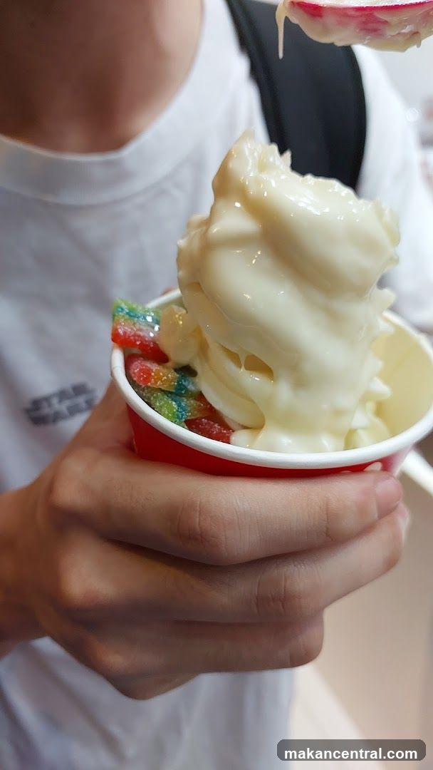 Soft Serve Ice Cream with Gummy Candies