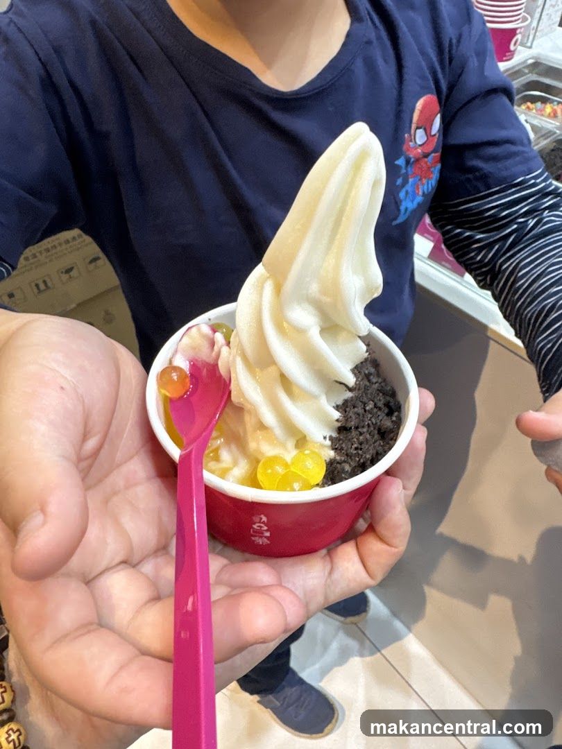 Frozen Yogurt with Toppings