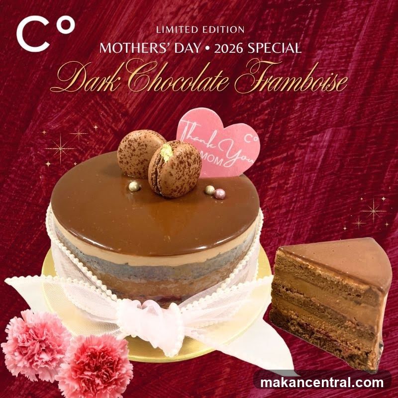 Mothers' Day Dark Chocolate Framboise Cake