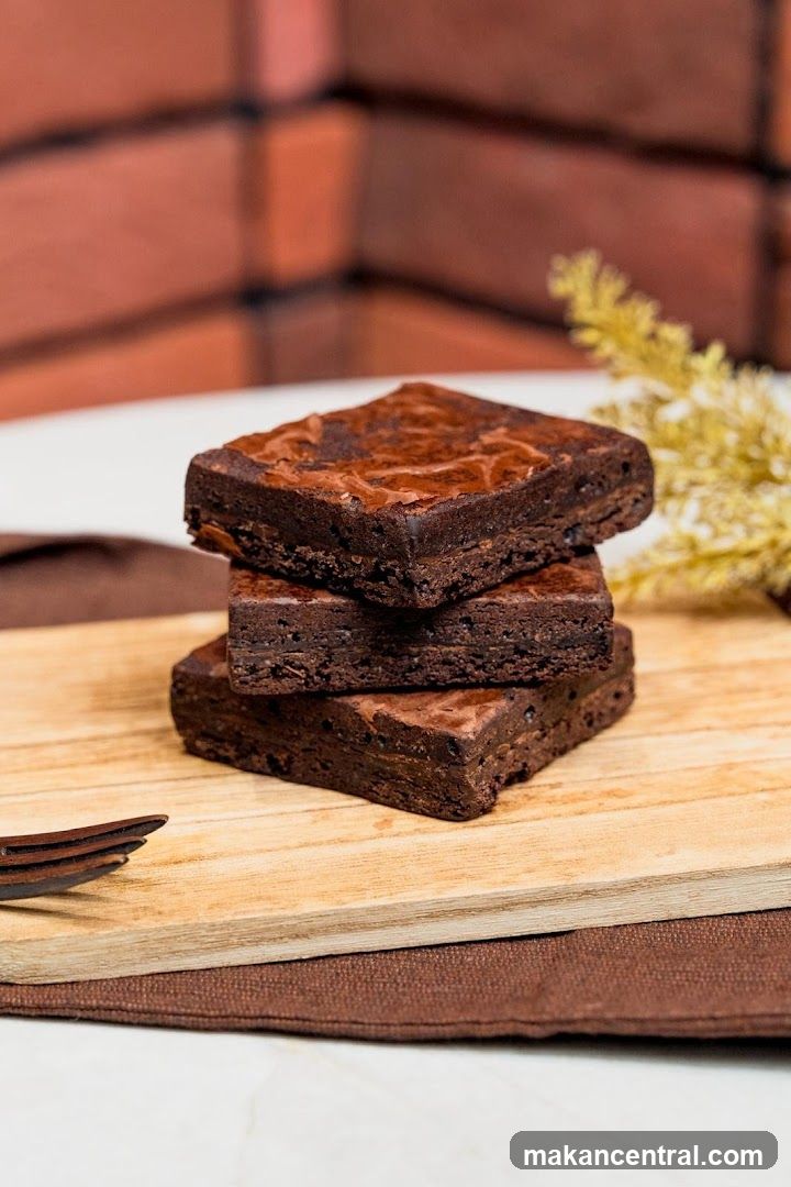 Stack of Chocolate Brownies