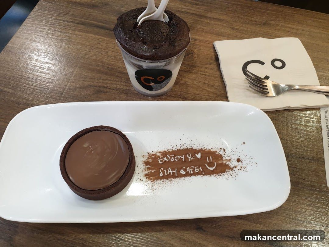 Dessert and coffee cup
