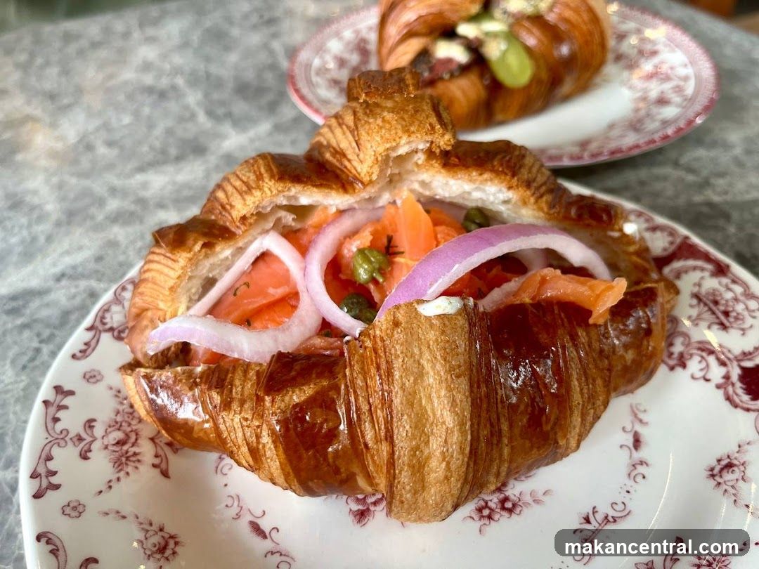 Croissant with Smoked Salmon