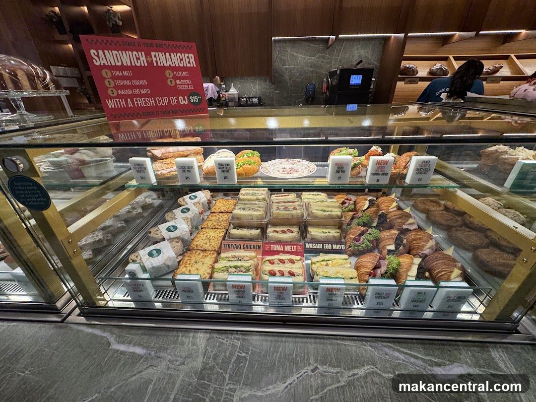 Sandwich and Financier Display