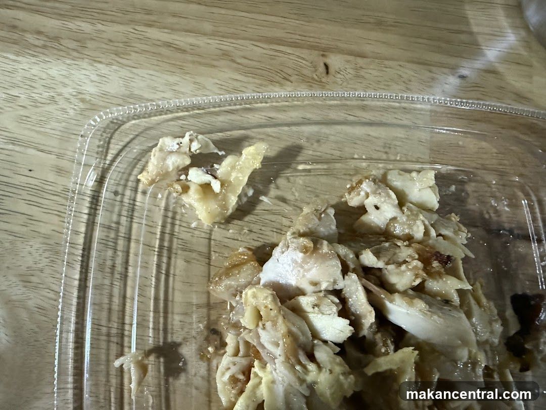 Shredded Chicken in Container