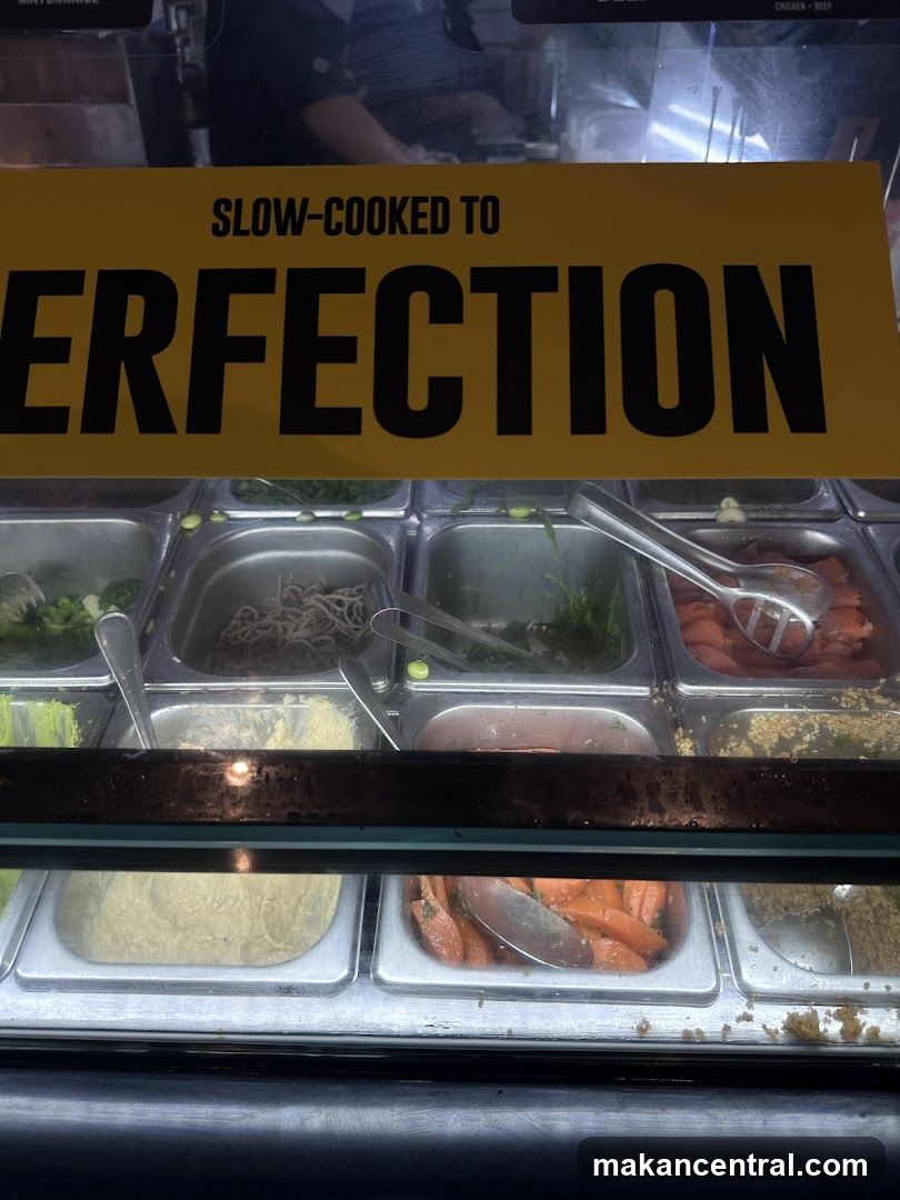 Food Display with Sign