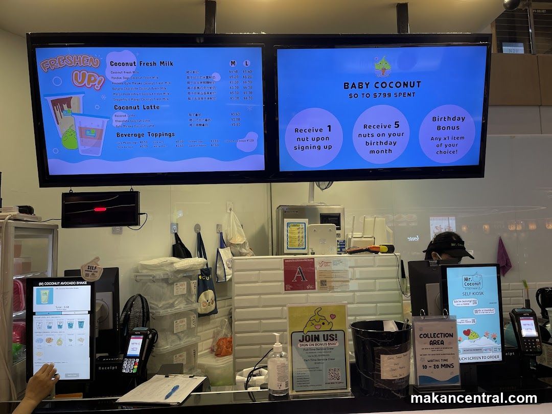 Mr. Coconut Menu and Promotions