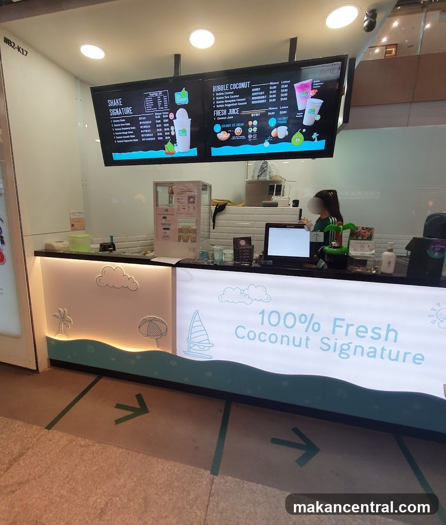 Coconut Drink Shop Counter