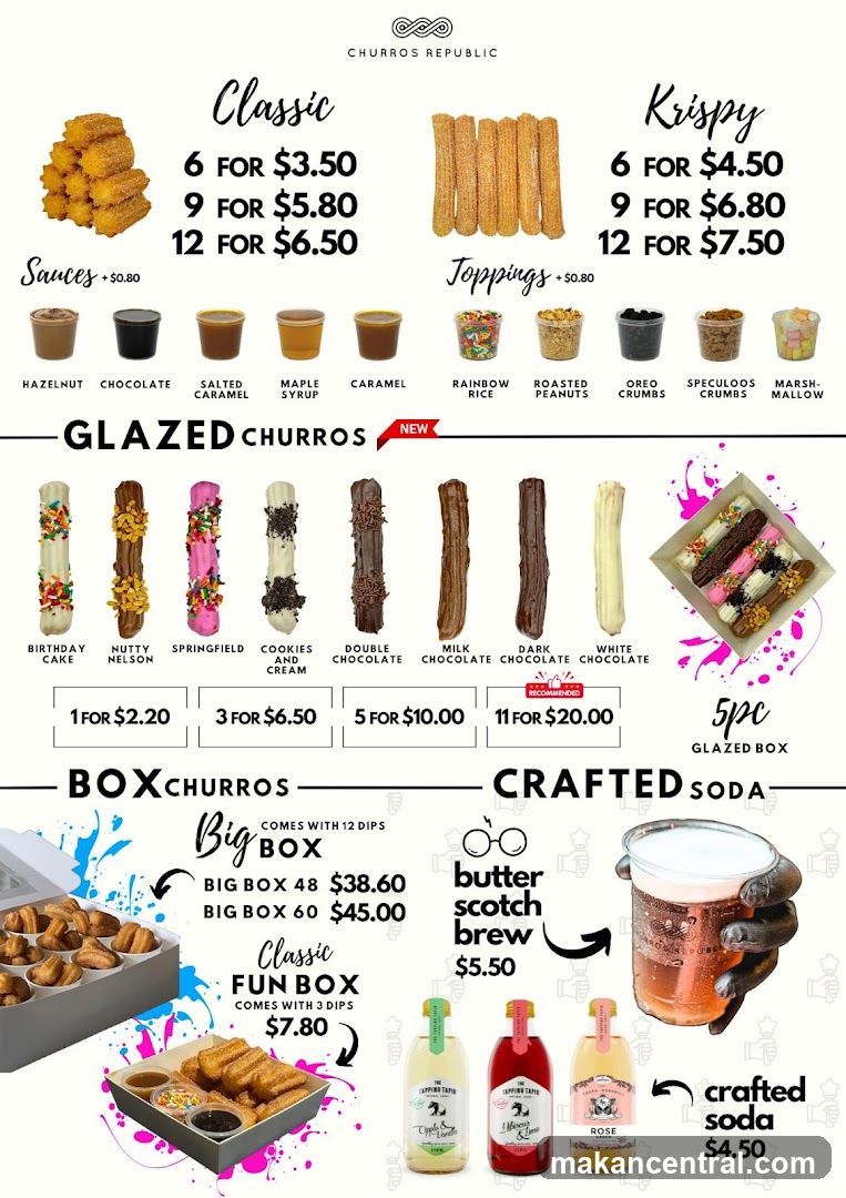 Churros Republic Menu