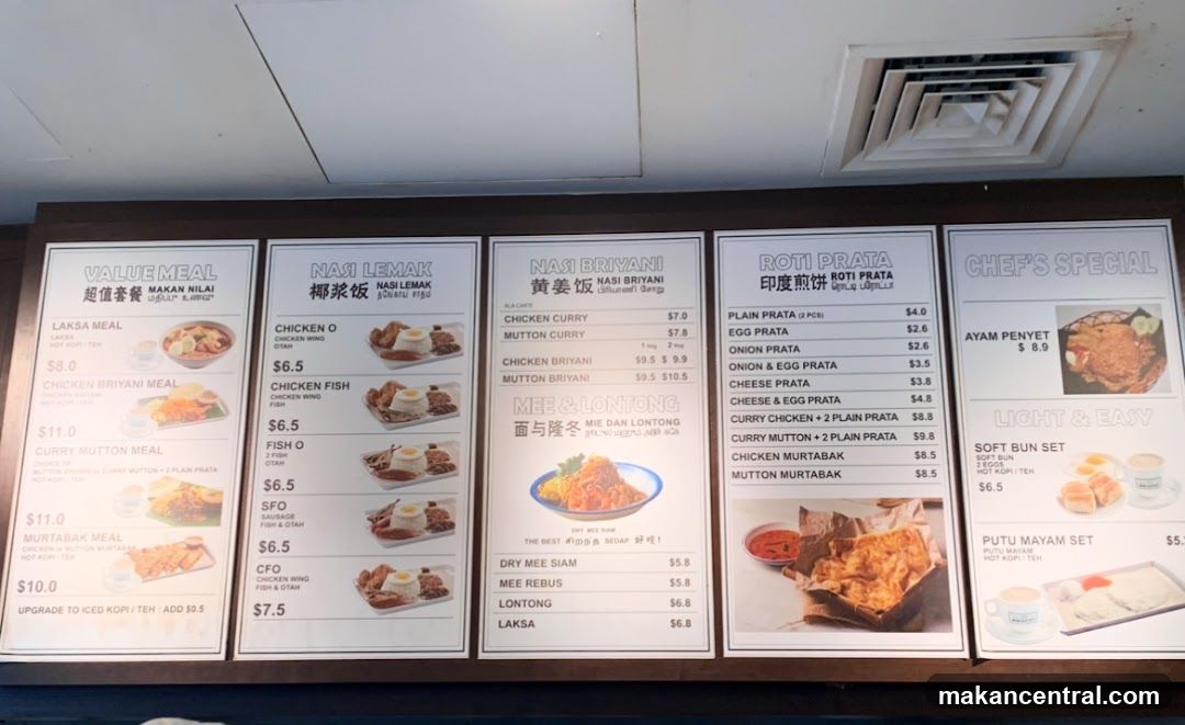 Restaurant Menu Board