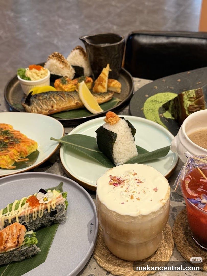 Table Setting with Japanese-Inspired Food and Drinks