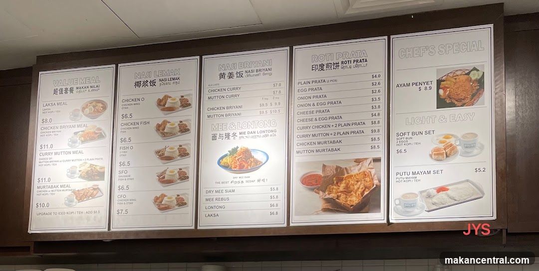 Restaurant Menu Board