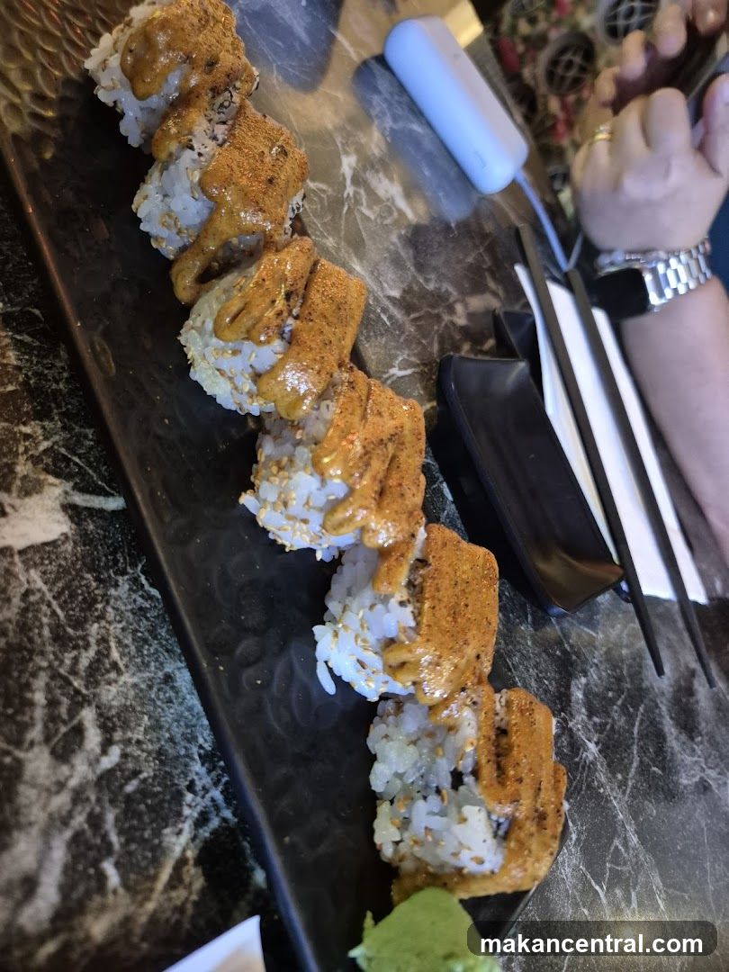 Sushi Roll on Plate