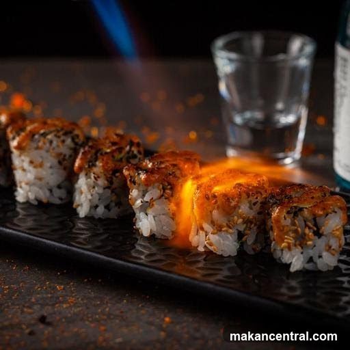 Sushi with Flame
