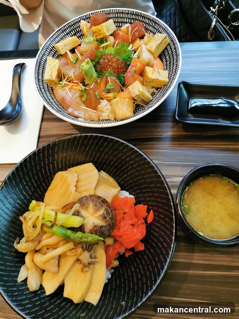 Table Setting with Bowls of Food