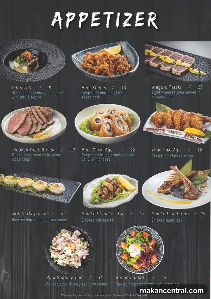 Appetizer Menu