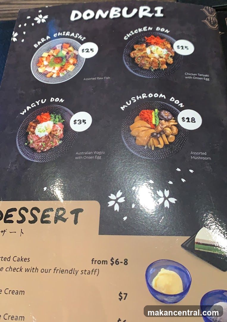 Donburi Menu Section