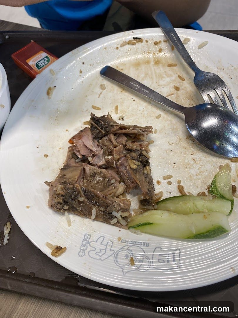 Eaten meal on plate