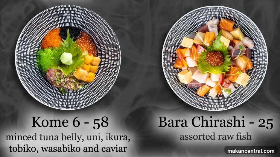 Seafood Bowls Menu