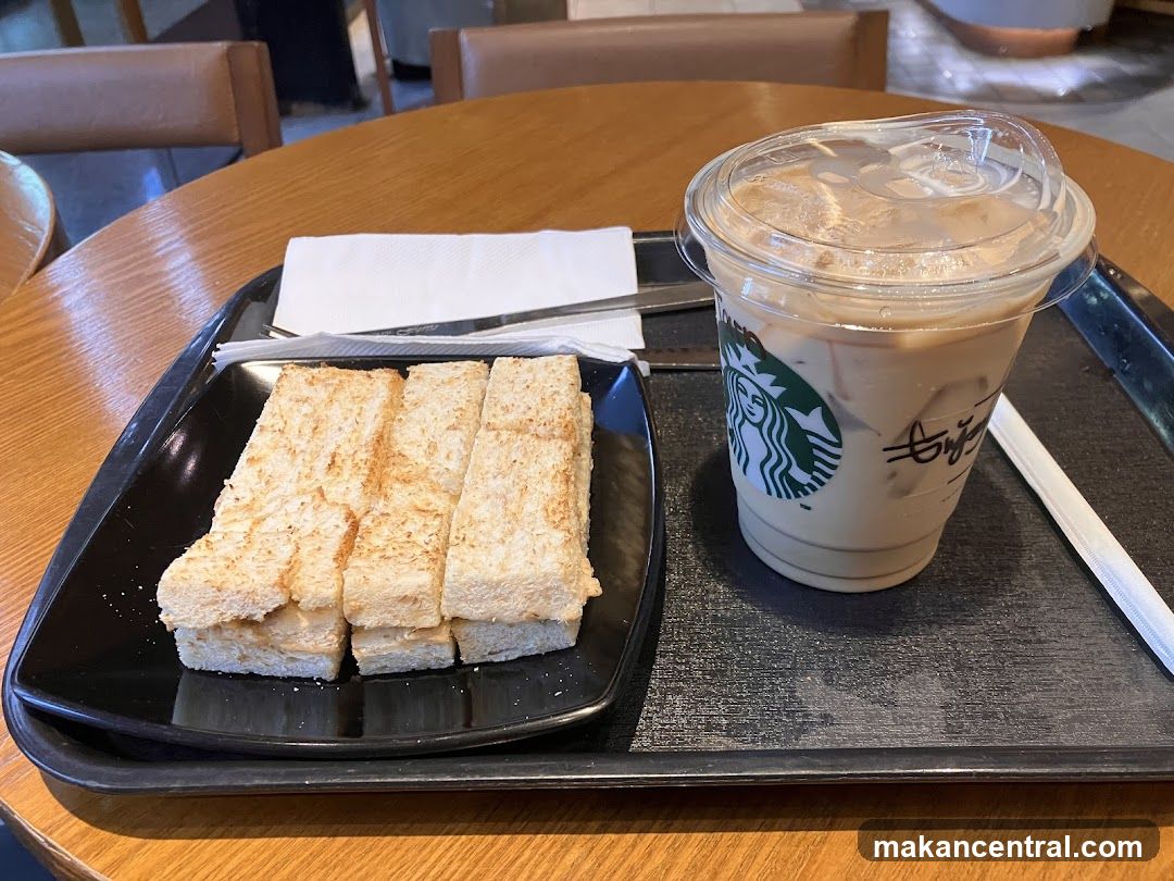 Starbucks Coffee and Toast