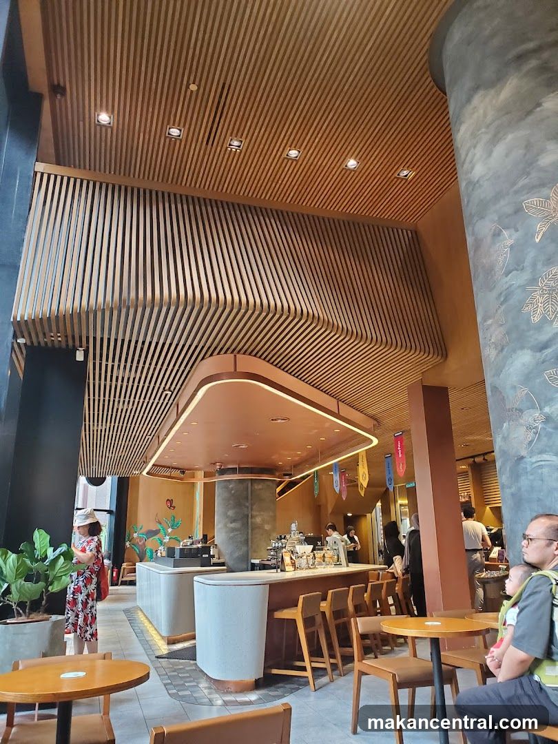 Interior of a modern café