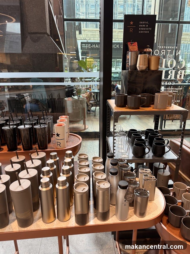 Starbucks merchandise display