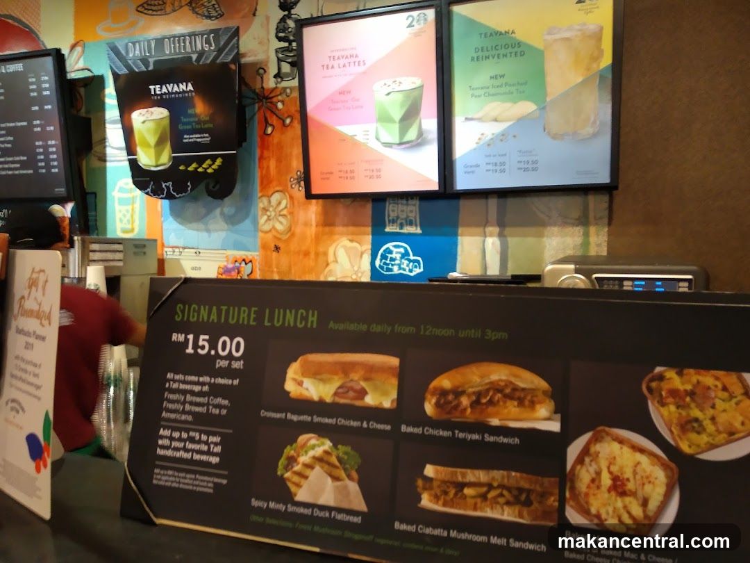 Teavana Menu Display