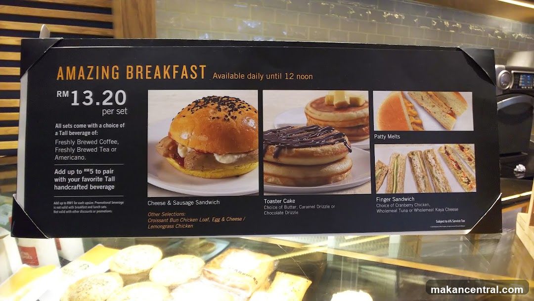 Amazing Breakfast Menu