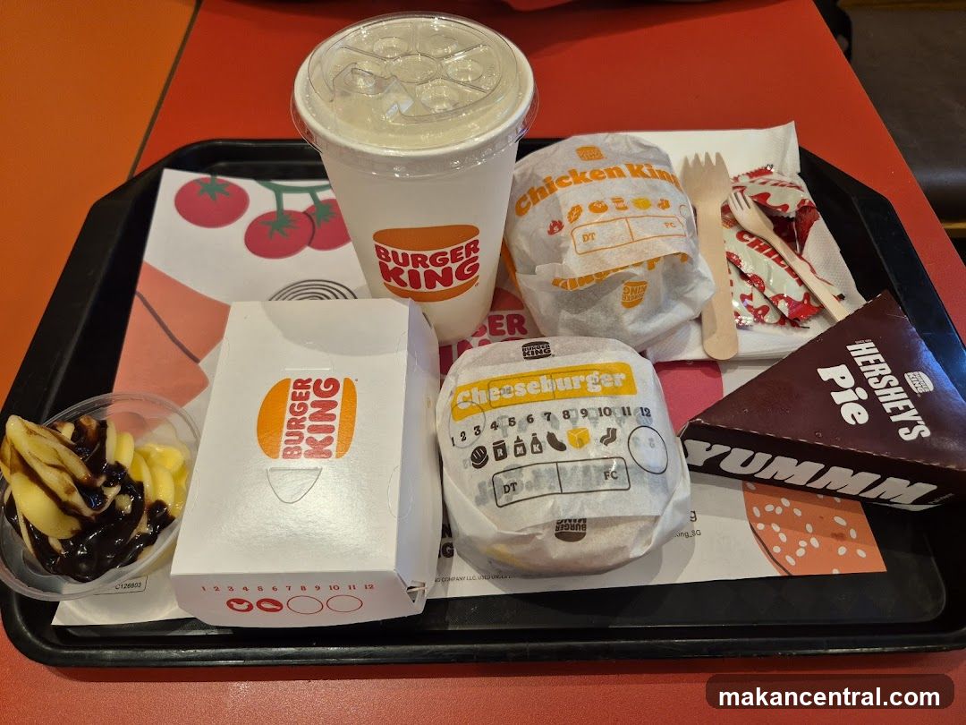 Burger King Meal with Hershey's Pie