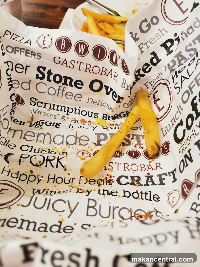 Food wrapper from Erwin's Gastrobar