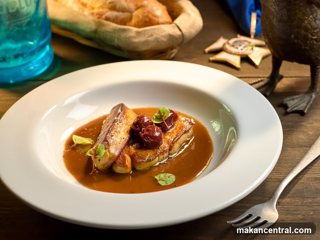 Dinner Plate with Foie Gras