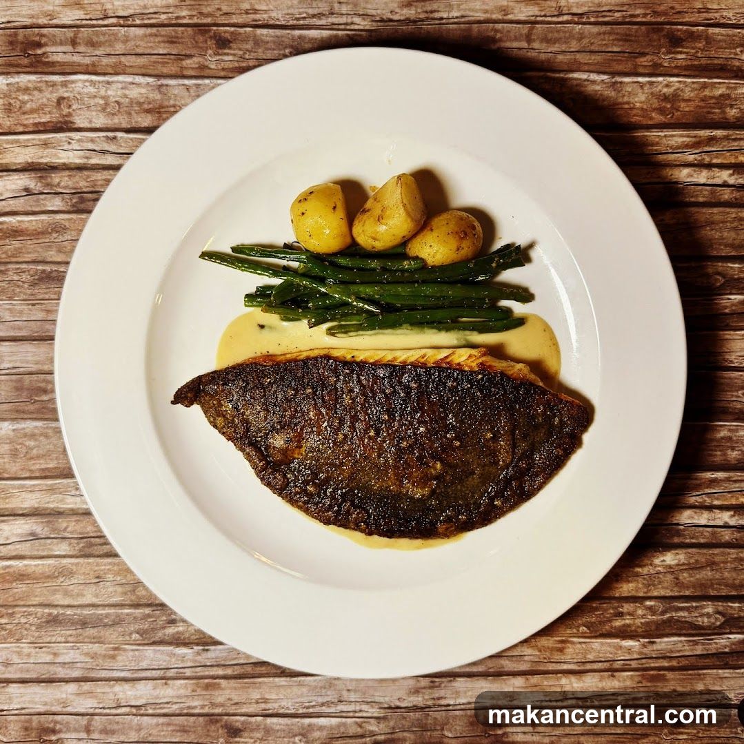 Food Plate on Wooden Surface