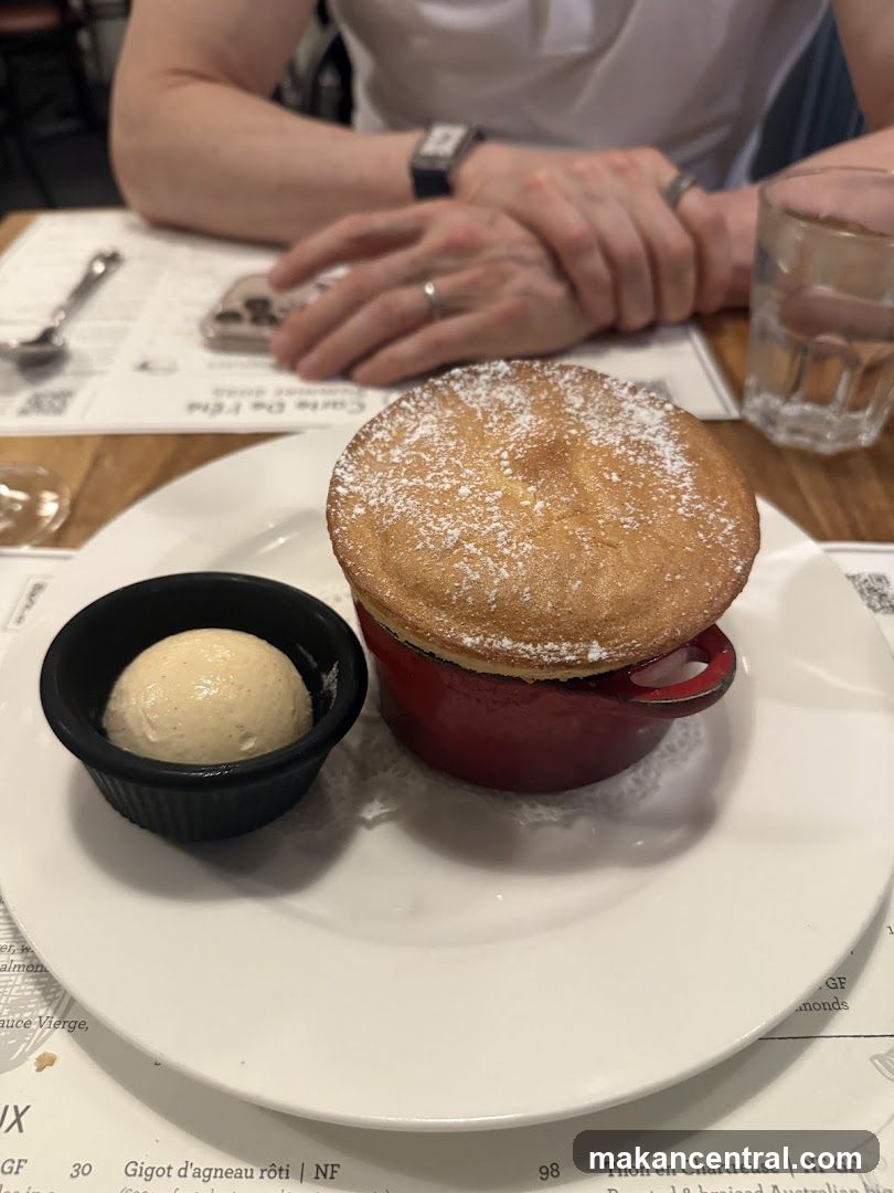 Dessert served at a restaurant