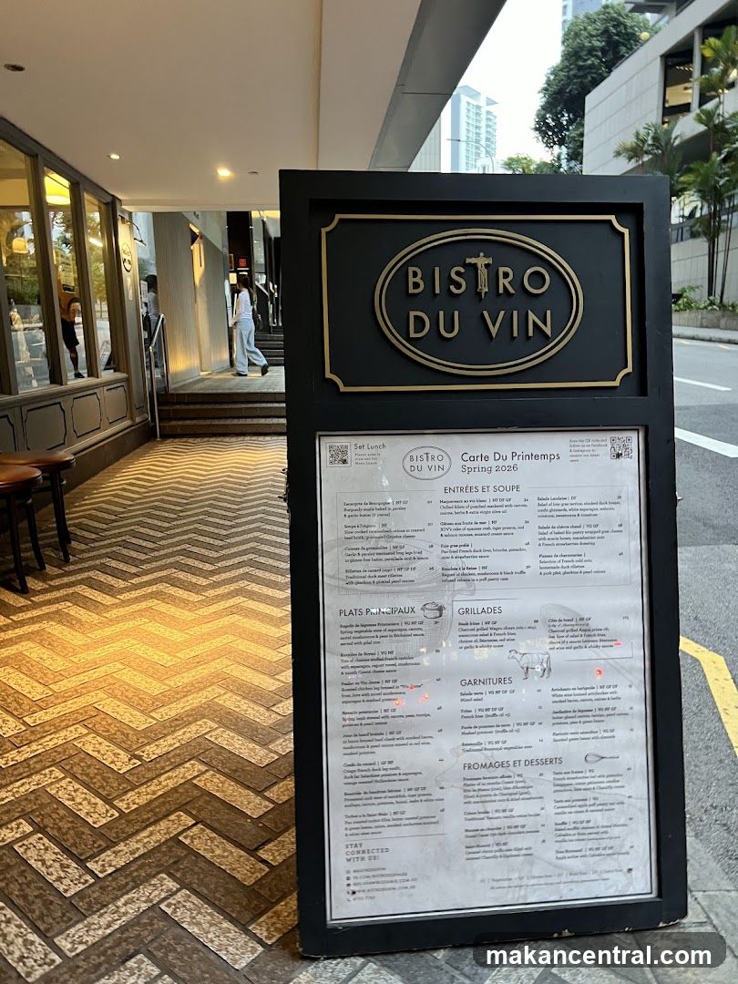 Bistro Du Vin Menu Board
