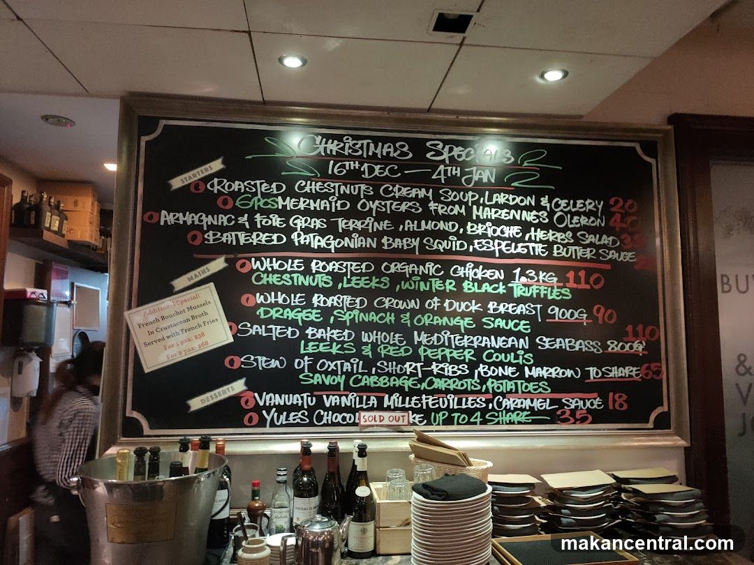 Christmas Specials Menu