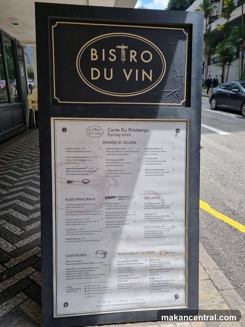 Bistro Du Vin Spring 2022 Menu
