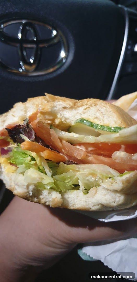Sandwich in car interior