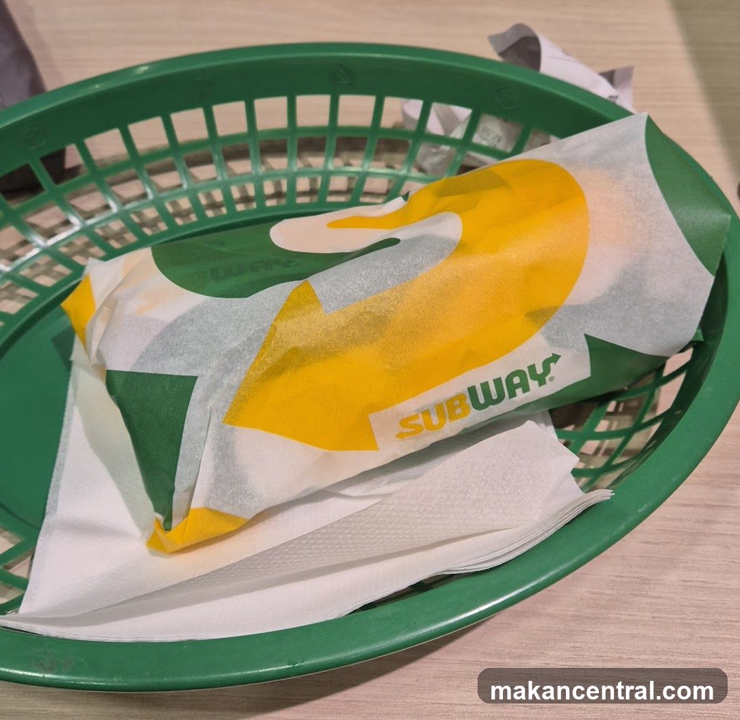Subway Sandwich in Basket