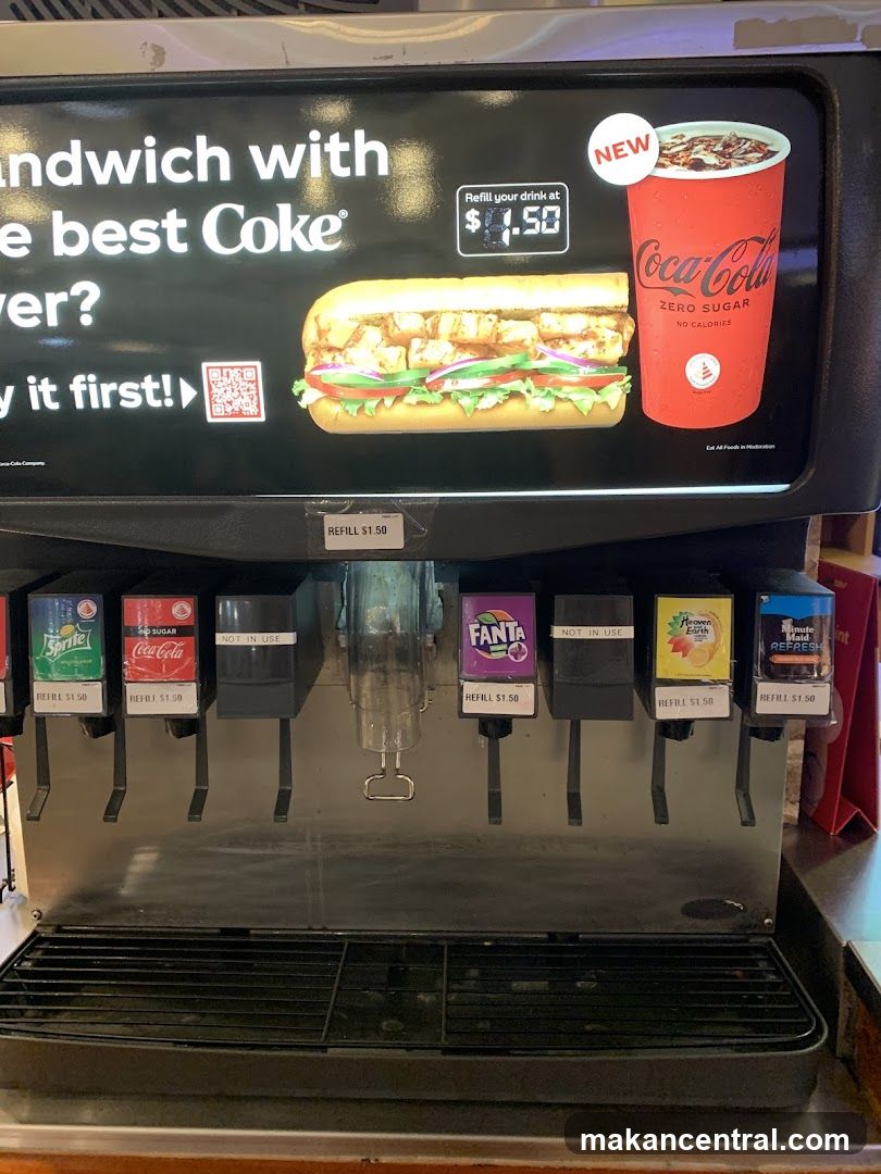 Soda Dispenser with Advertising Screen