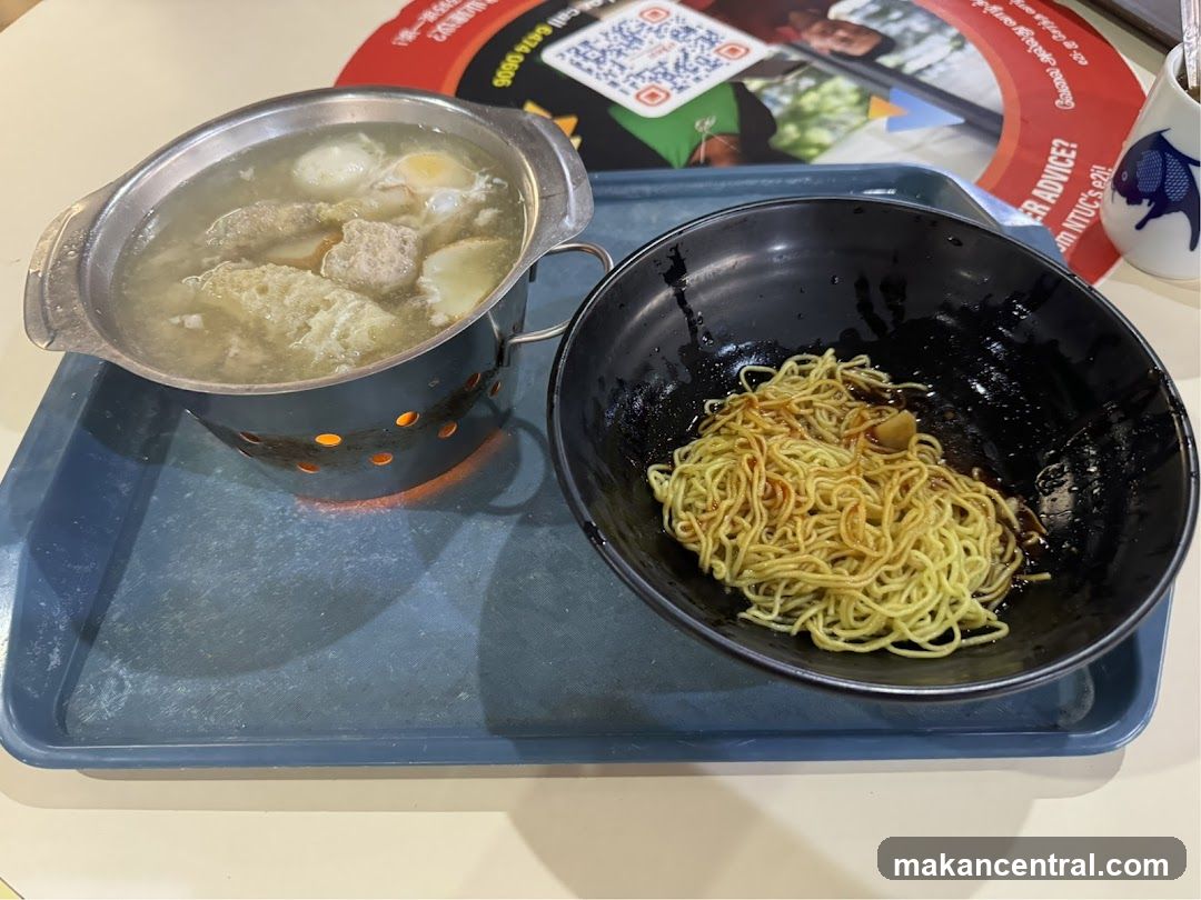 Food on tray