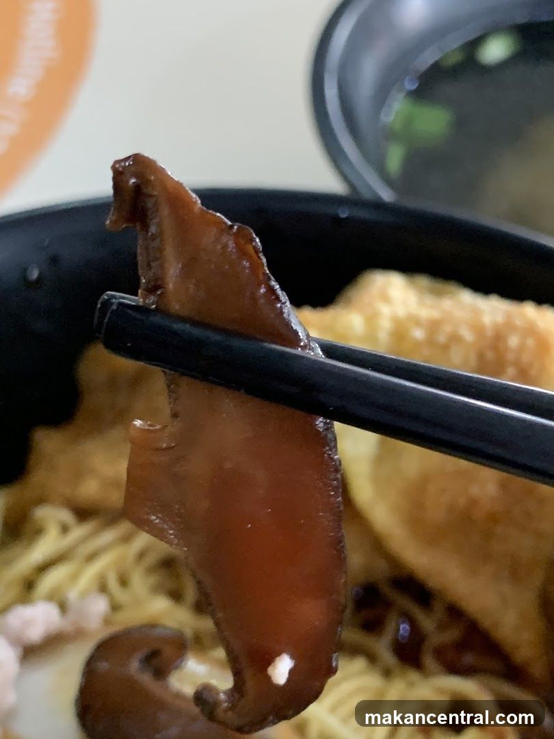 Noodle dish with chopsticks