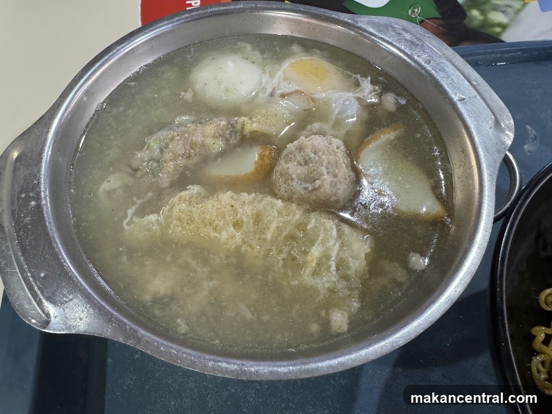 Food in a metal pot