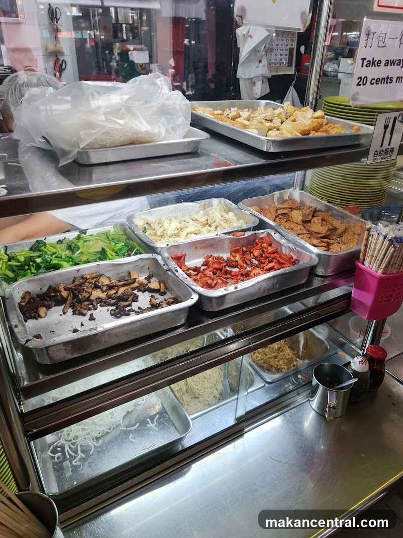 Food stall interior