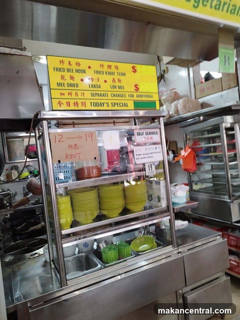 Food stall interior