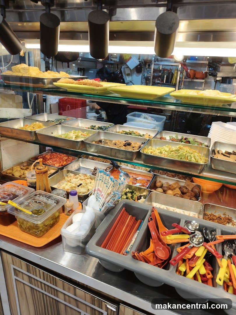 Food stall interior