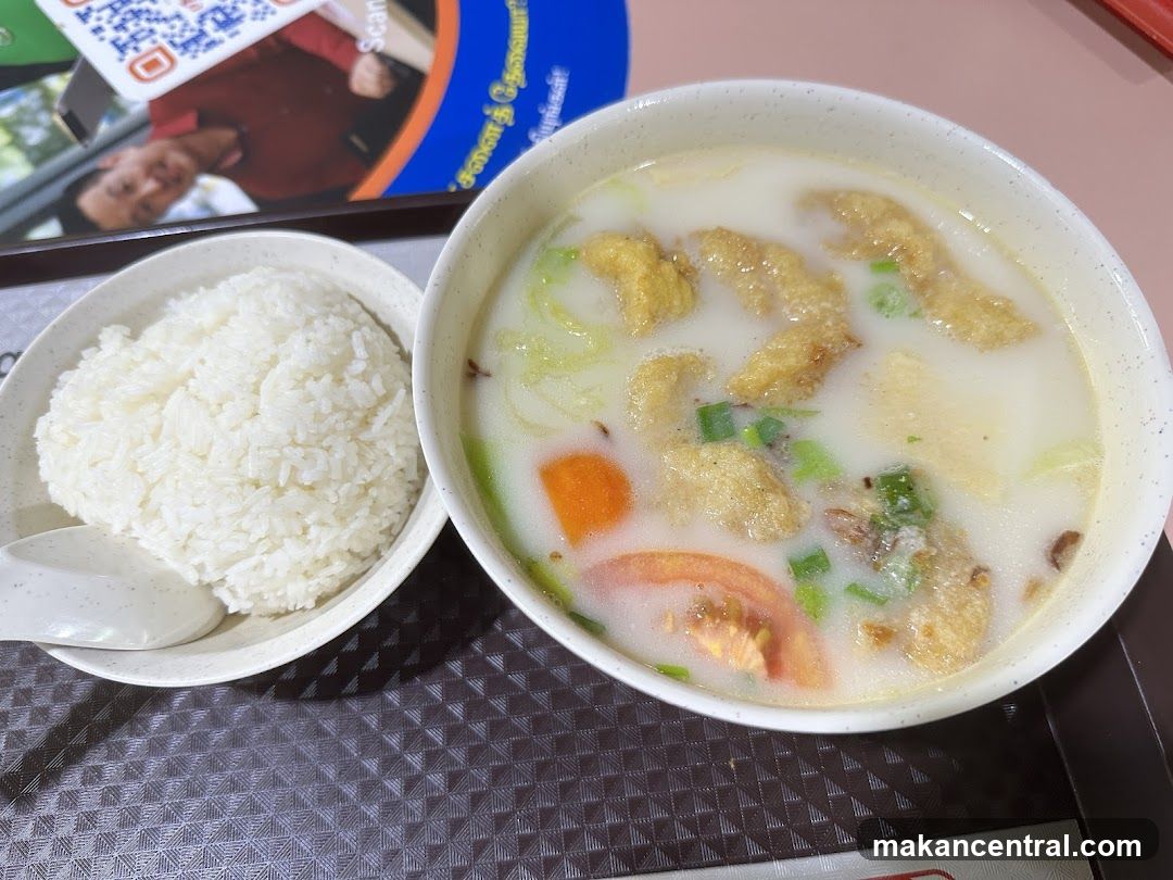 Food served at a dining counter