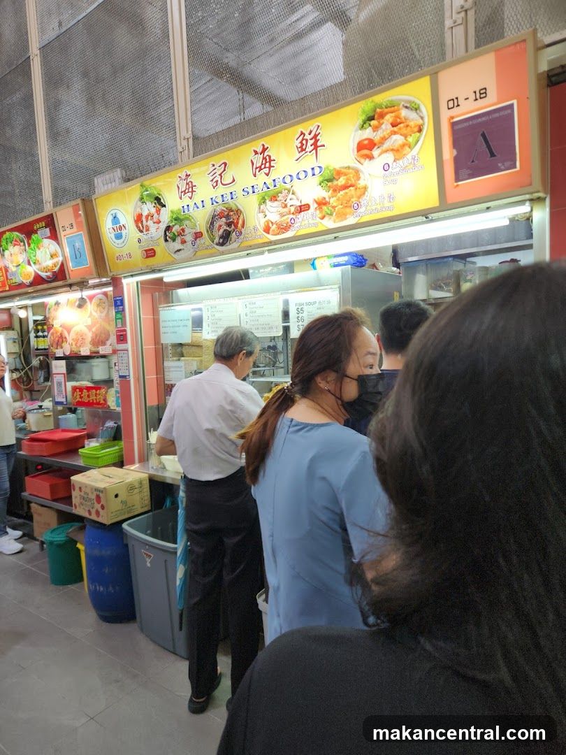 Hai Kee Seafood stall interior