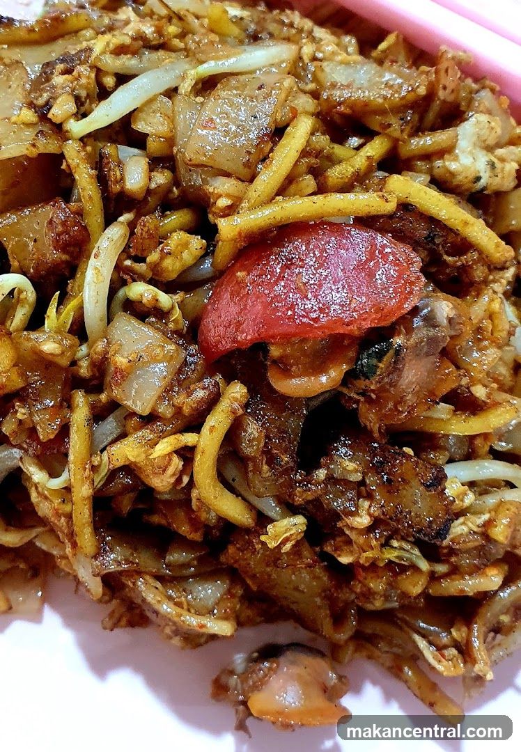 Close-up of fried noodle dish